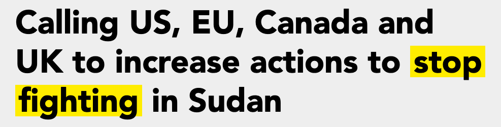 Sudan: consequences of a highly politicized conflict – and little international 1
