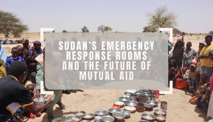 Sudan; opportunities and risks of directly supporting Emergency Response Rooms 1